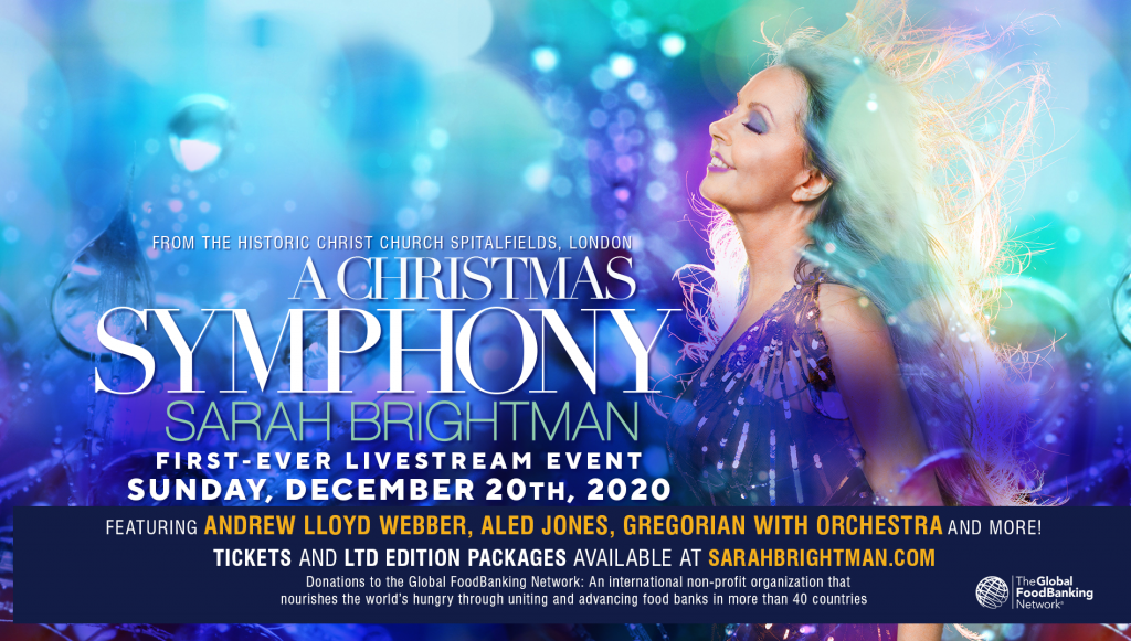 Sarah Lights Up the Holidays with Her First-Ever Livestream Concert Event, Sarah Brightman: A