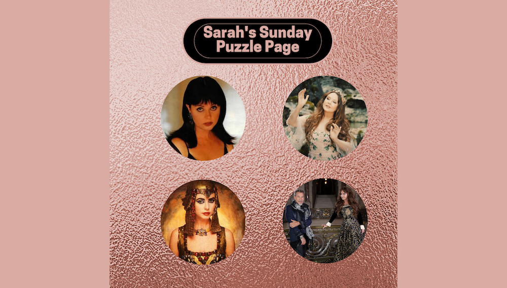 NEW: Sarah's Sunday Puzzle Page - The Sarah Brightman Greatest Hits ...