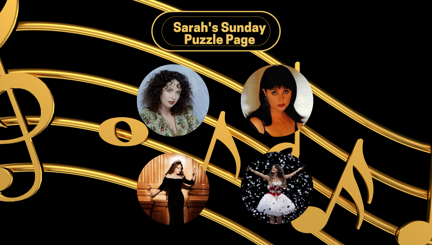NEW: Sarah's Sunday Puzzle Page - The Greatest Hits 